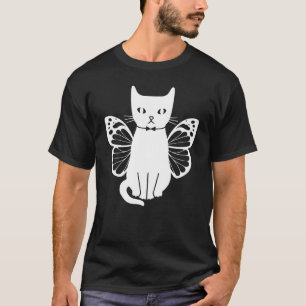 Camiseta Gatos Com Borboletas Gatos Fofos Gato Eu Gato Fofo