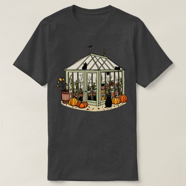 Camiseta Gatos com Efeito de Estufa do outono (Frente do Design)