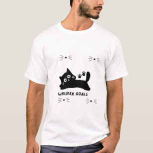 Camiseta Gatos com Objetivos Silhueta de Gato