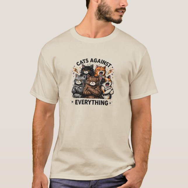 Camiseta Gatos Contra (Frente)
