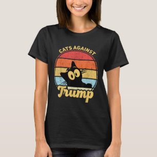 Camiseta Gatos Contra A Eleição Anti Trump Funny Anti Trump