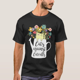 Camiseta Gatos Contra Catcalls  Gatos Contra Assobios de Ru