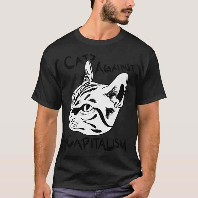 Camiseta Gatos Contra o Capitalismo (Frente)