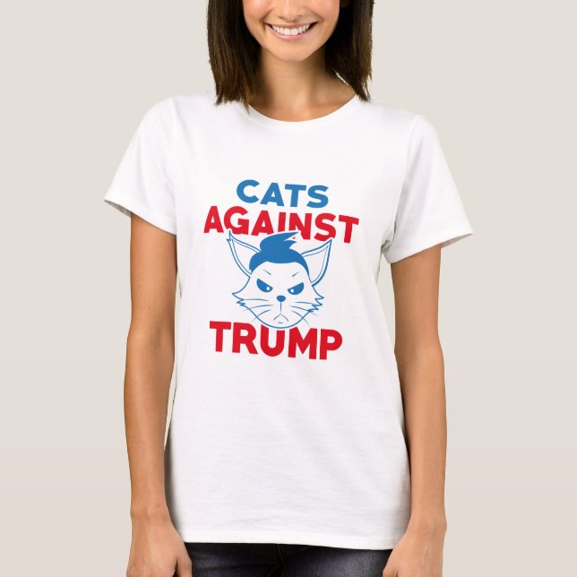 Camiseta Gatos Contra Trump (Frente)