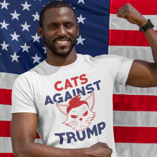 Camiseta Gatos Contra Trump