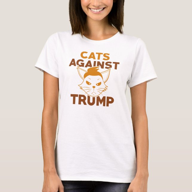 Camiseta Gatos Contra Trump (Frente)
