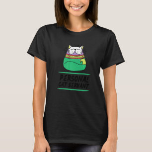 Camiseta Gatos Criados como Servos Pessoal Gatos Mamãe Papa