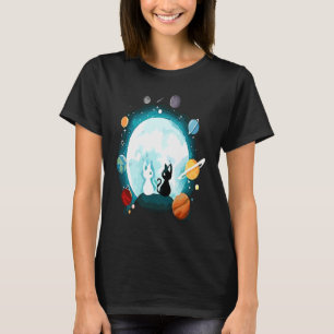 Camiseta Gatos da Galáxia Universum gatos espaciais astrona