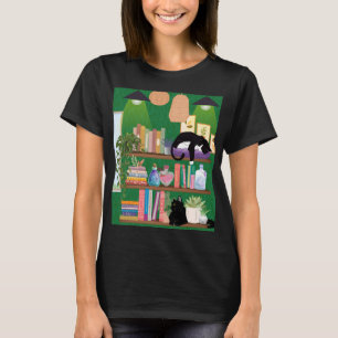 Camiseta Gatos da livraria
