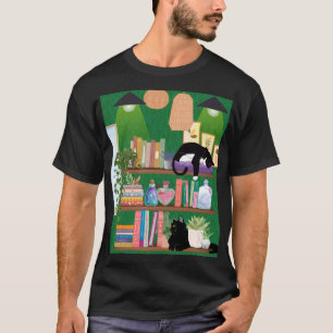 Camiseta Gatos da livraria