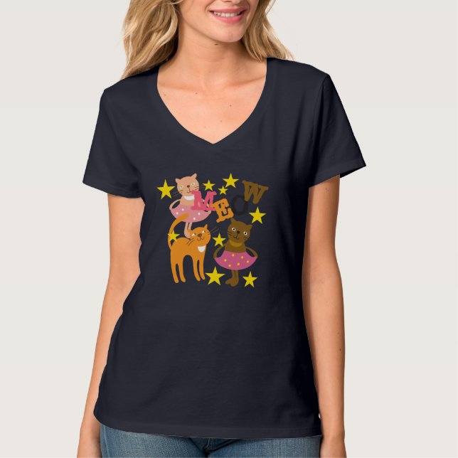 Camiseta Gatos Dançantes (Frente)