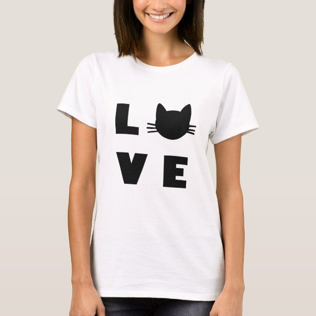 Camiseta Gatos De Amor. (Frente)
