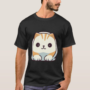 Camiseta Gatos De Amor Mínimo De Gato Com Dobra Escocesa