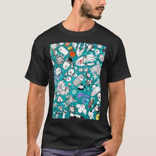 Camiseta Gatos de Batalha (Frente)