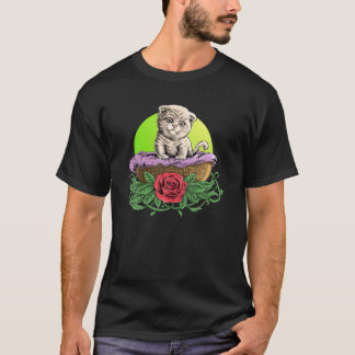 Camiseta Gatos De Bebê Doces E Doces Com Gatinho De Gato