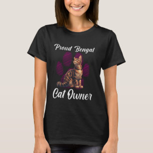 Camiseta Gatos de Bengala Mamãe de Gata BENGAL CAT