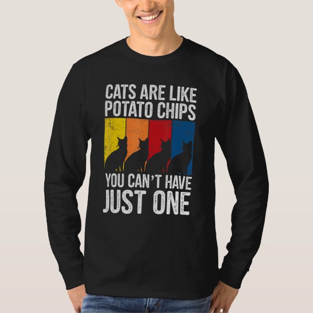 Camiseta Gatos De Ca São Como Gato De Batata (Frente)