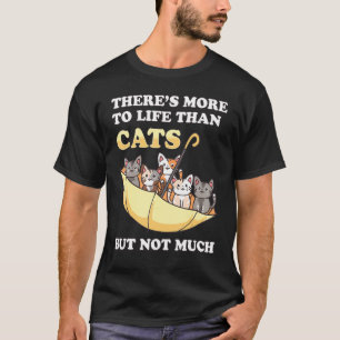 Camiseta Gatos de Cabeça para Baixo Guarda-chuva Gatinho Hu