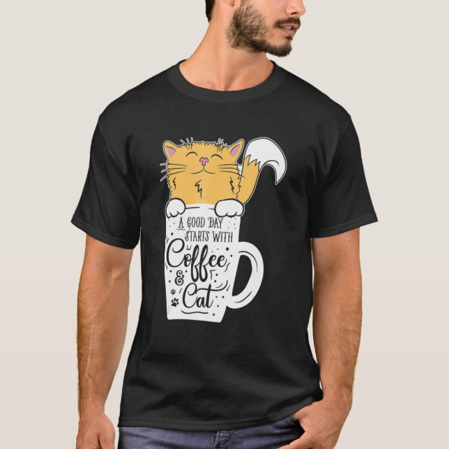 Camiseta Gatos De Café Cães (Frente)