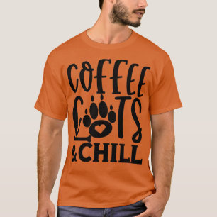 Camiseta Gatos De Café E Gatos De Gato Frio Gatinho Lo