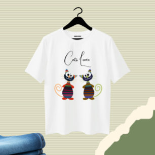 Camiseta Gatos de cor