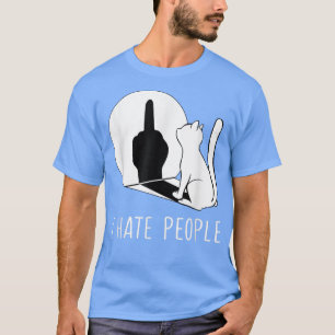 Camiseta Gatos de Gatinhos Grumpy Não Gosto de Pessoas Gato