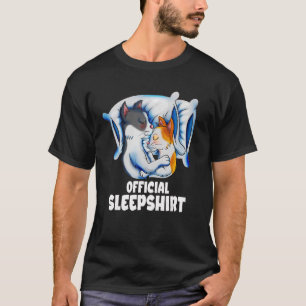 Camiseta Gatos de gato casal dormem crianças gatos
