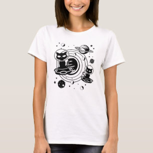Camiseta Gatos De Gato De Alienígena No Espaço De Gatinho
