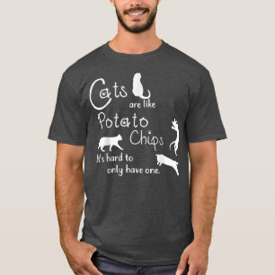 Camiseta Gatos De Gato São Como Batatas Engraçadas