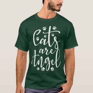 Camiseta Gatos De Gato São Presente De Anjo