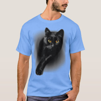 Camiseta Gatos De Gatos De Gatos De Gato Amarelo Preto
