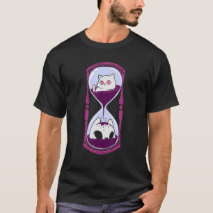 Camiseta Gatos De Gótico De Pasto Gato De Felina De Vidro C