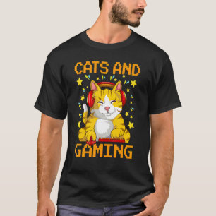Camiseta Gatos De Jogos E Gatos