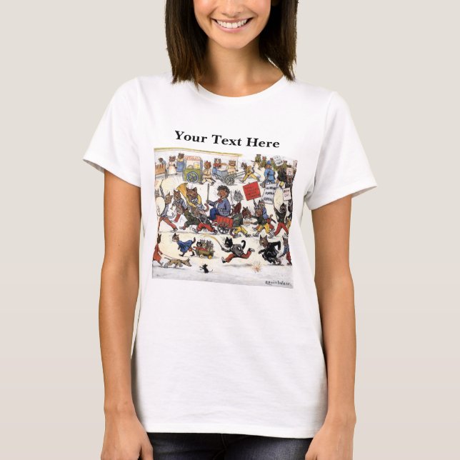 Camiseta Gatos de Louis Wain 2 (Frente)