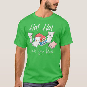 Camiseta Gatos de mangá fizeram você ler o livro de mulhere