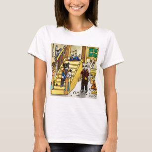 Camiseta Gatos De Maquinaria