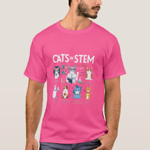 Camiseta Gatos De Memória Científica Engraçados No Gato Do 