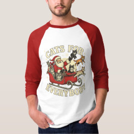 Camiseta Gatos de Natal