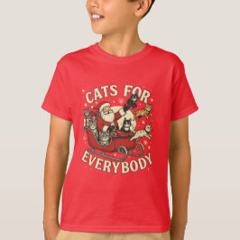 Camiseta Gatos de Natal
