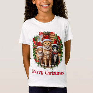 Camiseta Gatos de Natal