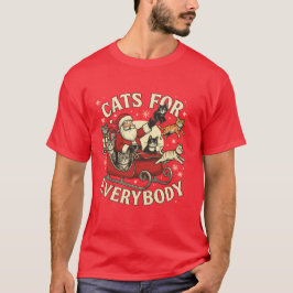 Camiseta Gatos de Natal