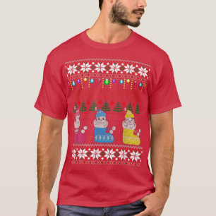 Camiseta Gatos De Natal De feliz Em Gif De Gato De Gato De 