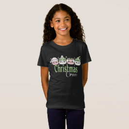 Camiseta Gatos de Natal Kawaii Pastel