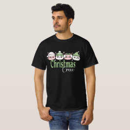 Camiseta Gatos de Natal Kawaii Pastel