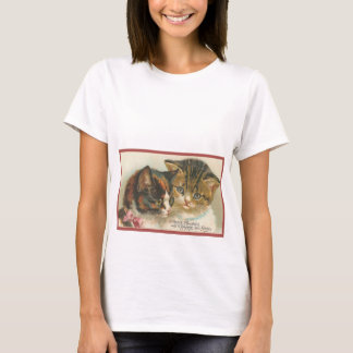 Camiseta Gatos de Natal Vintage Fofos