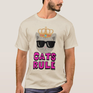 Camiseta Gatos De Óculos De Sol