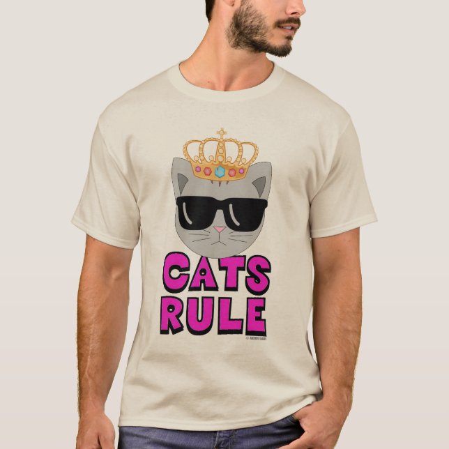 Camiseta Gatos De Óculos De Sol (Frente)