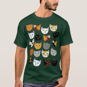 Camiseta Gatos de Patterno de Gato Louco