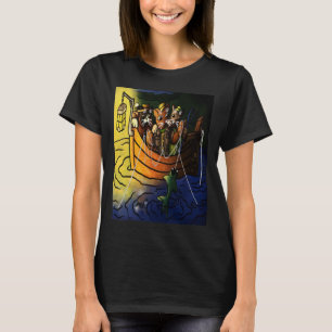 Camiseta Gatos De Pesca Noturna