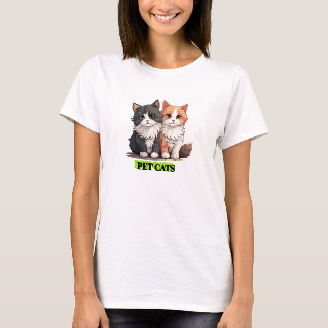 Camiseta Gatos De Pet (Frente)